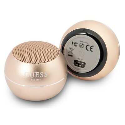 Głośnik mobilny GUESS Speaker Mini Złoty