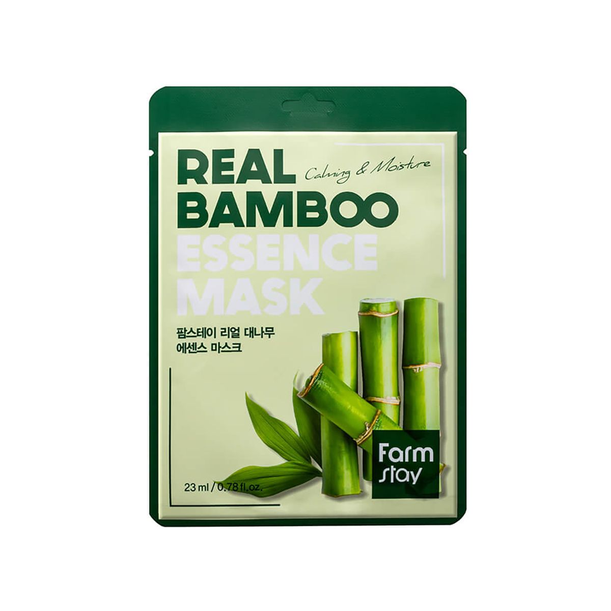Farmstay Real Bambo Essence maska do twarzy, 23 ml