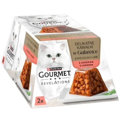 Karma dla kota GOURMET Revelations Łosoś w galaretce 2 x 57 g