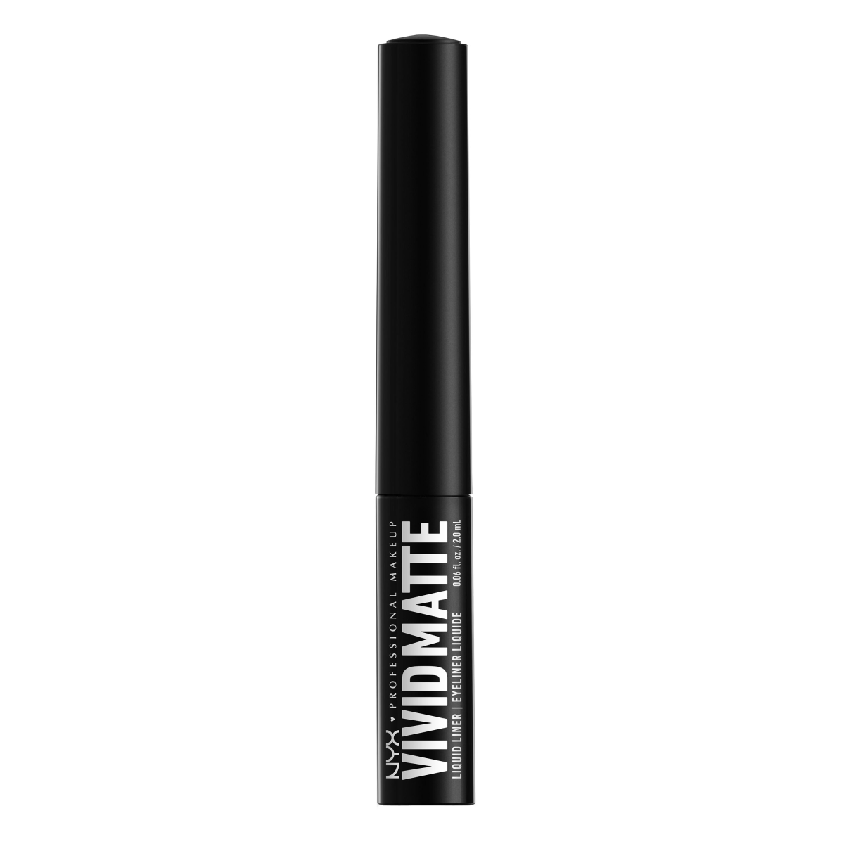 NYX Professional Makeup Vivid Matte eyeliner w pędzelku do powiek black, 3,5 ml