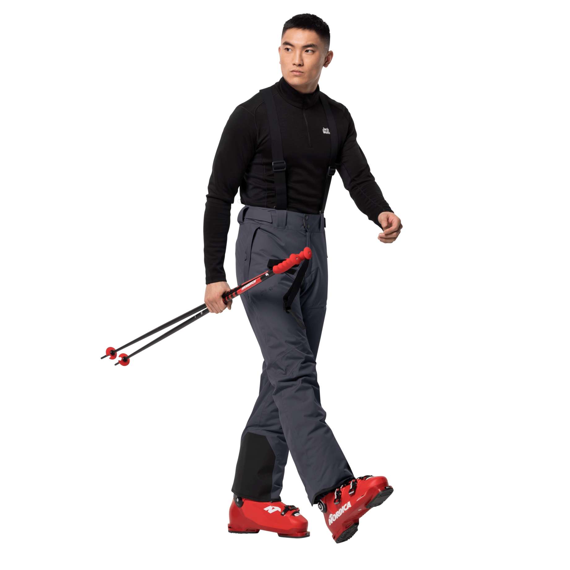 Spodnie narciarskie męskie GREAT SNOW PANTS M ebony - 46