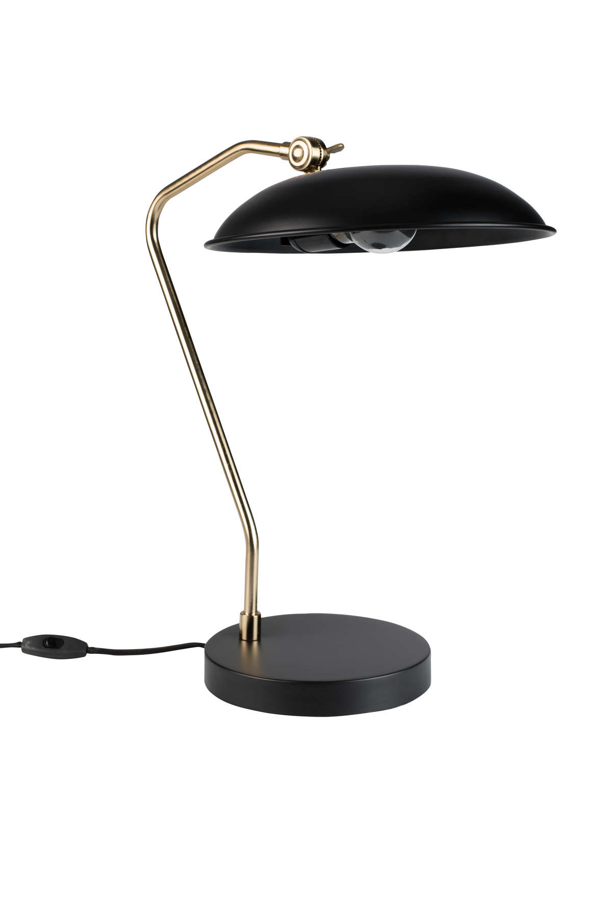 Dutchbone - Lampa stołowa Liam czarna