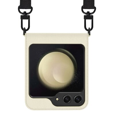 Etui ARAREE Canvas Diary do SAMSUNG Galaxy Z Flip 5 AR10-01778B Kość słoniowa