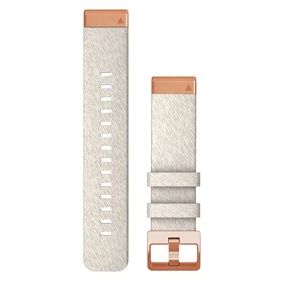 Pasek do Garmin Fenix 5S/5S+/6S/7S/Instinct 2 Quick Fit koperta 40.42 mm (szerokość paska 20 mm) Kremowo-różowy