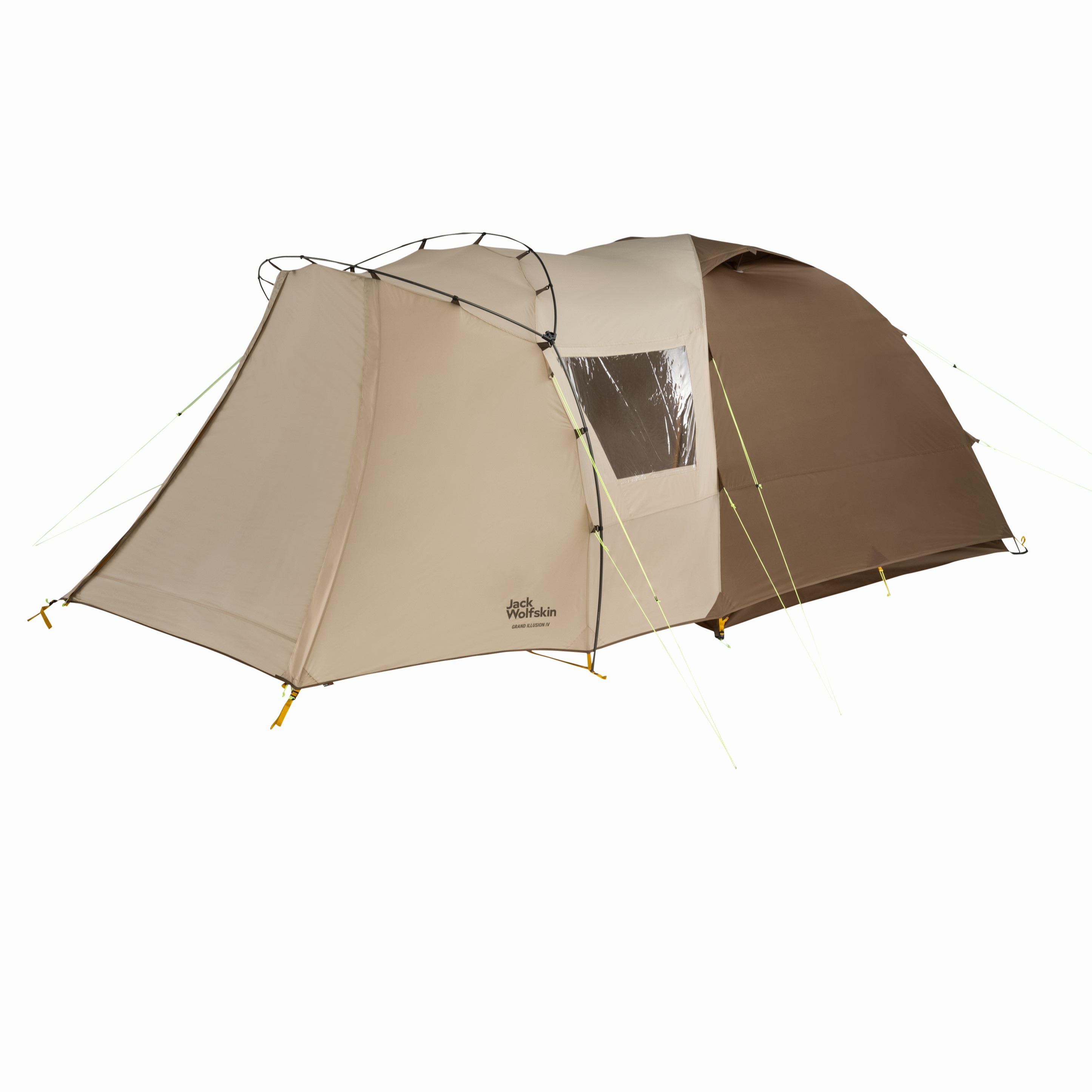 Namiot turystyczny czteroosobowy Jack Wolfskin GRAND ILLUSION IV white pepper - ONE SIZE