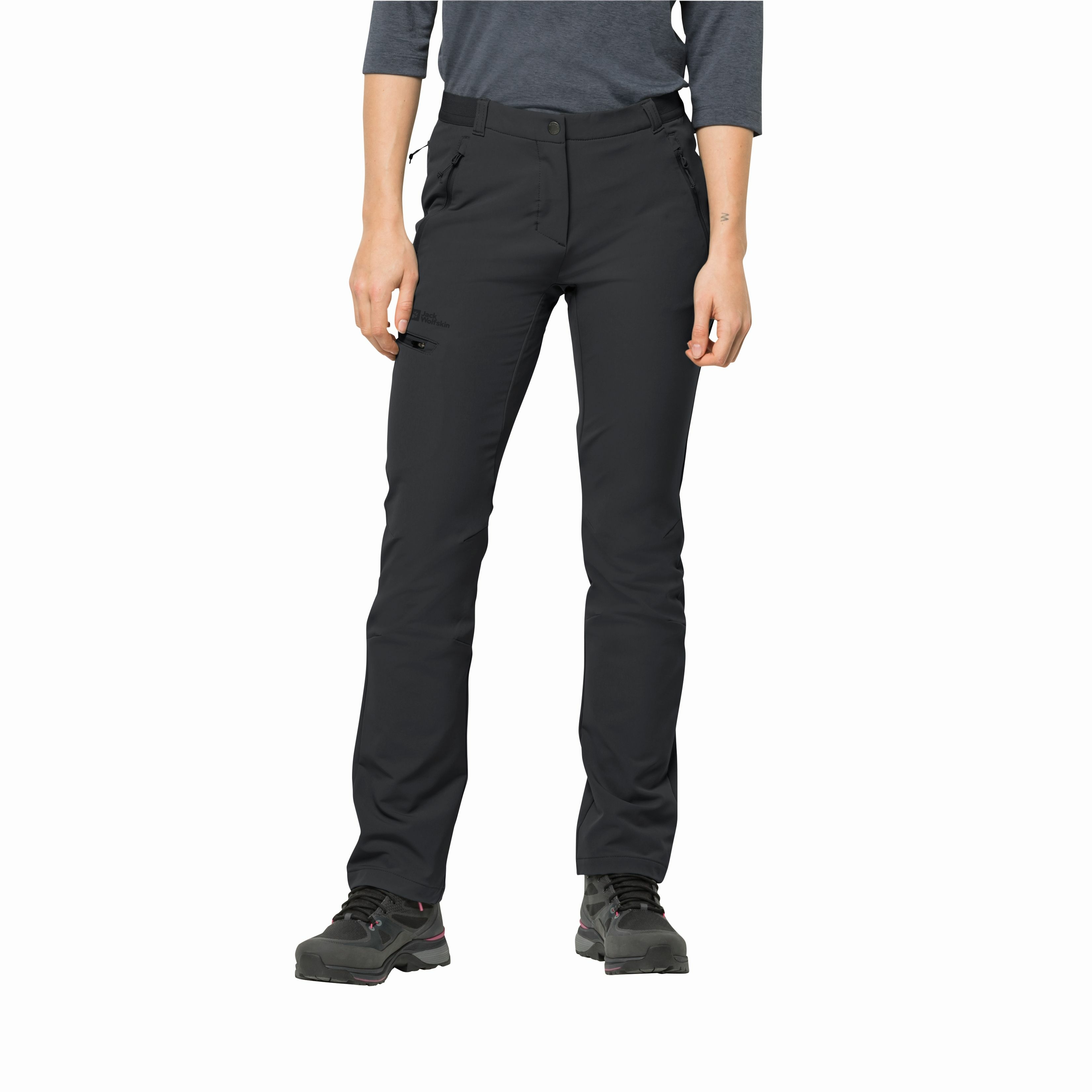 Damskie spodnie softshellowe Jack Wolfskin GEIGELSTEIN PANTS W black - 40