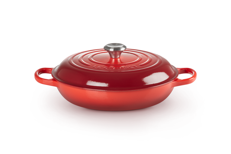 Le Creuset - Profesjonalny garnek Gourmet 30 cm Wiśniowy