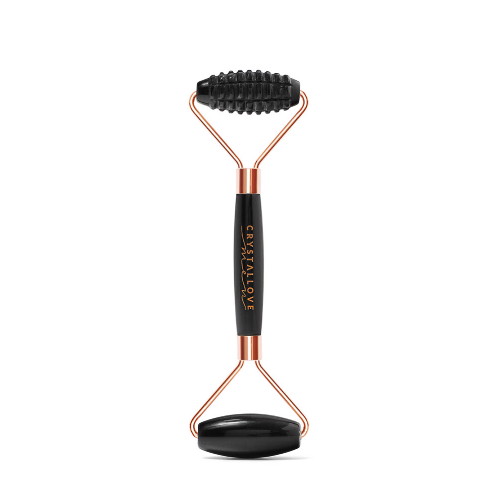 Crystallove MEN Collecton masażer do twarzy 3D z czarnego obsydianu, 1 szt.