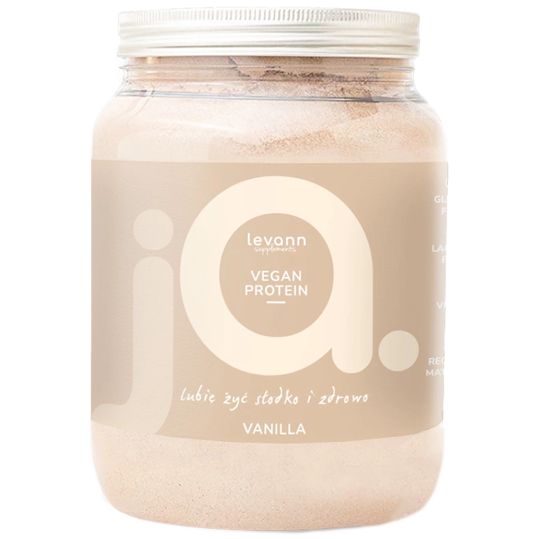 Levann Supplements Vegan Protein wegańskie białko waniliowe, 500 g