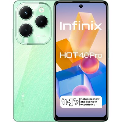 Smartfon INFINIX Hot 40 Pro 8/256GB 6.78" 120Hz Zielony X6837