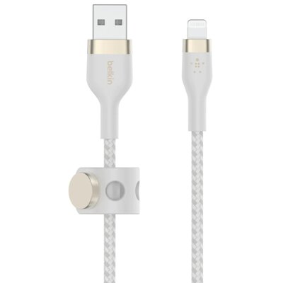 Kabel USB - Lightning BELKIN Braided Silicone 2 m Biały