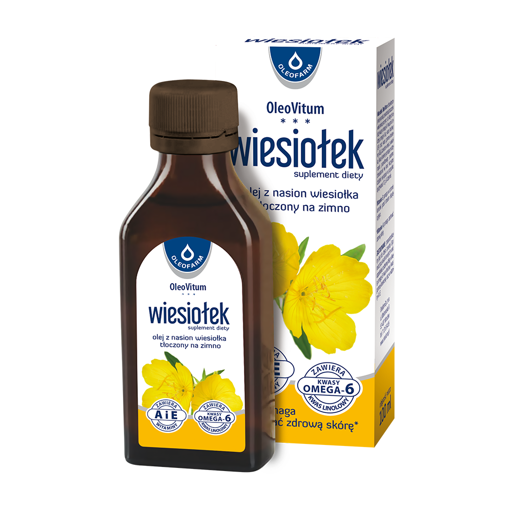 OleoVitum suplement diety olej z wiesiołka, witaminy A i E, 100 ml