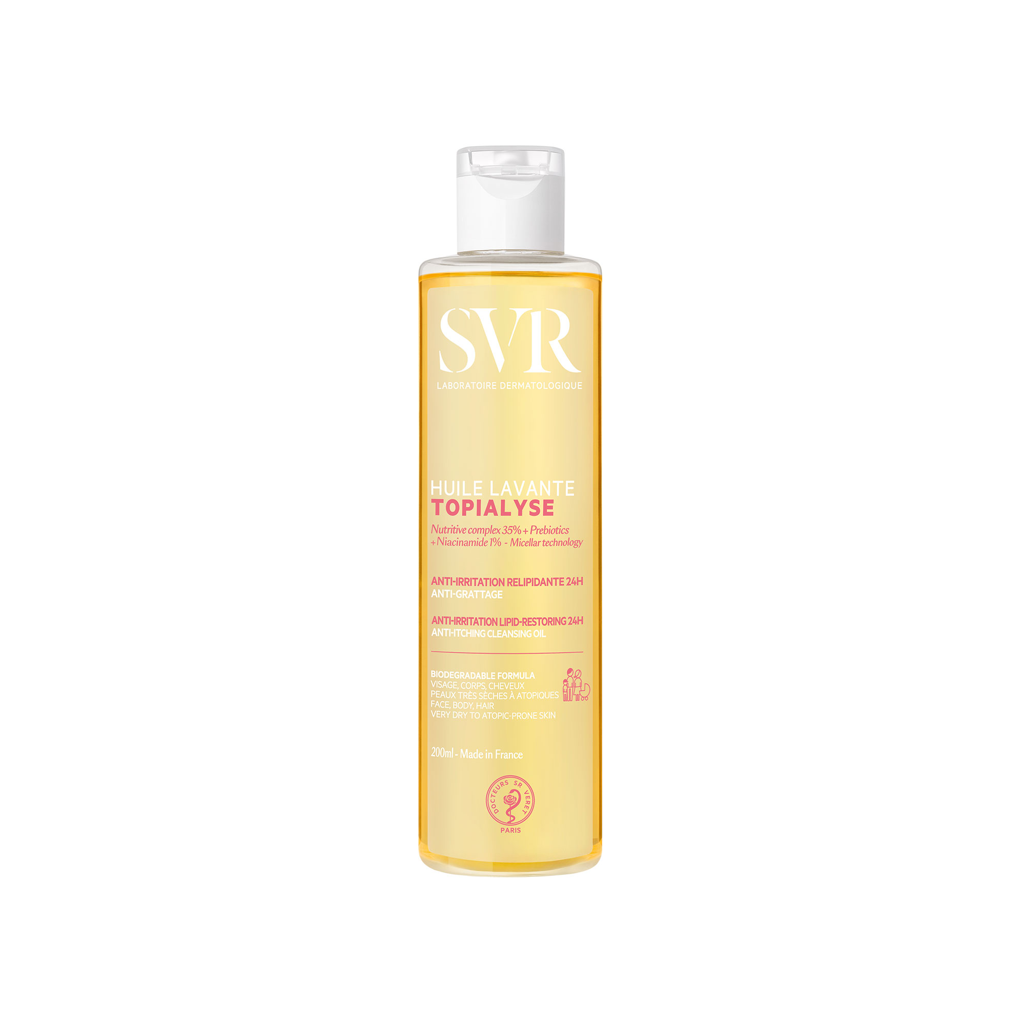 SVR Topialyse Huile Lavante, olejek do mycia i kąpieli, 200 ml
