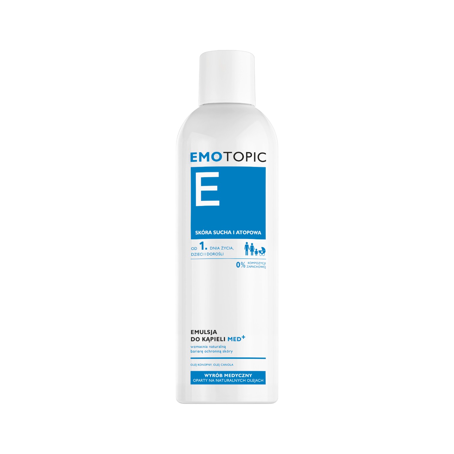 Emotopic Emotopic emulsja do kąpieli med+ do codziennego stosowania, 400 ml