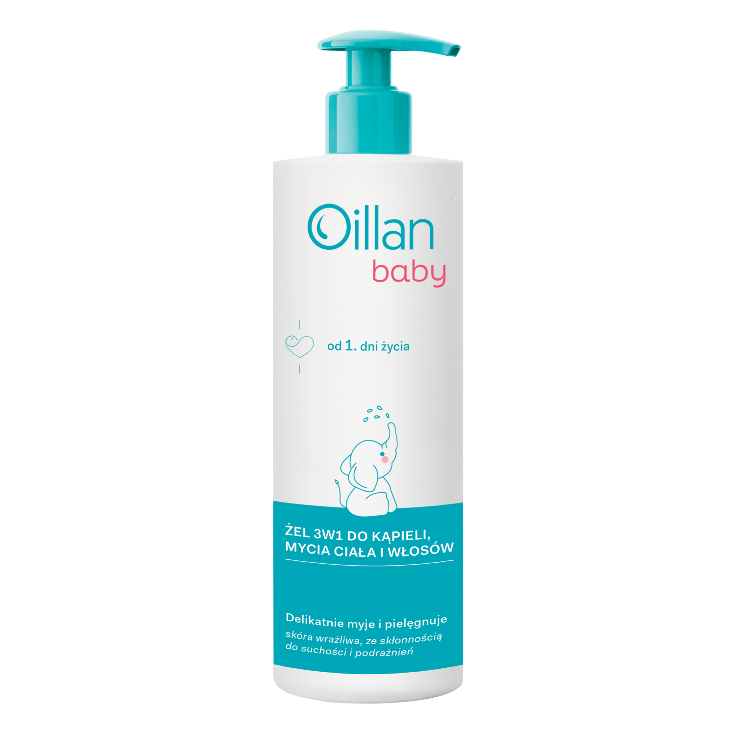 Oillan Baby płyn do mycia i kąpieli dla dzieci od pierwszych dni życia, 400 ml