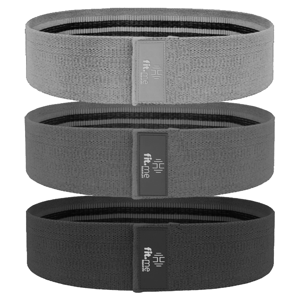 Fit.me zestaw: materiałowe taśmy mini band, 3 szt./1 opak.