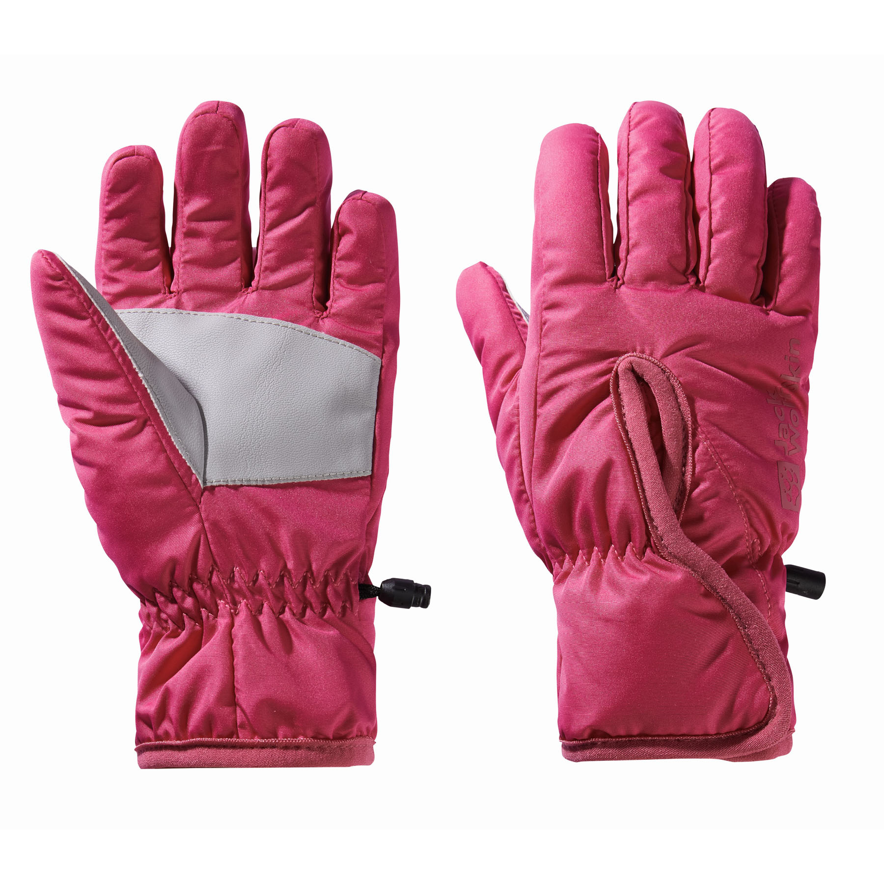 Rękawice zimowe dla dziecka Jak Wolfskin EASY ENTRY GLOVE K dark fuchsia - 116