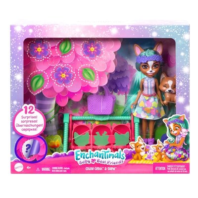 Lalka Enchantimals Baby Best Friends Crizia Corgi HLK86