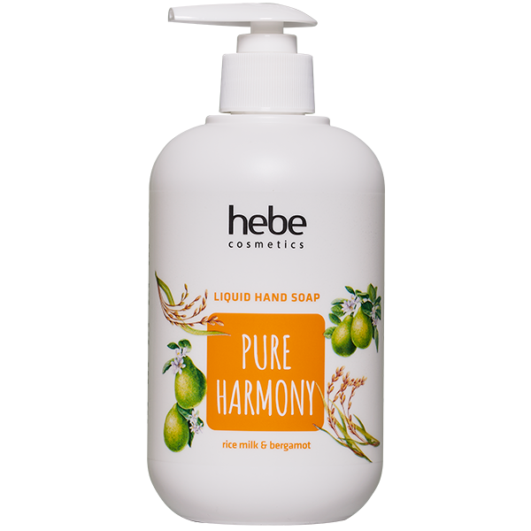 Hebe Cosmetics Pure Harmony Rice Milk&Bergamot mydło do rąk w płynie, 500 ml
