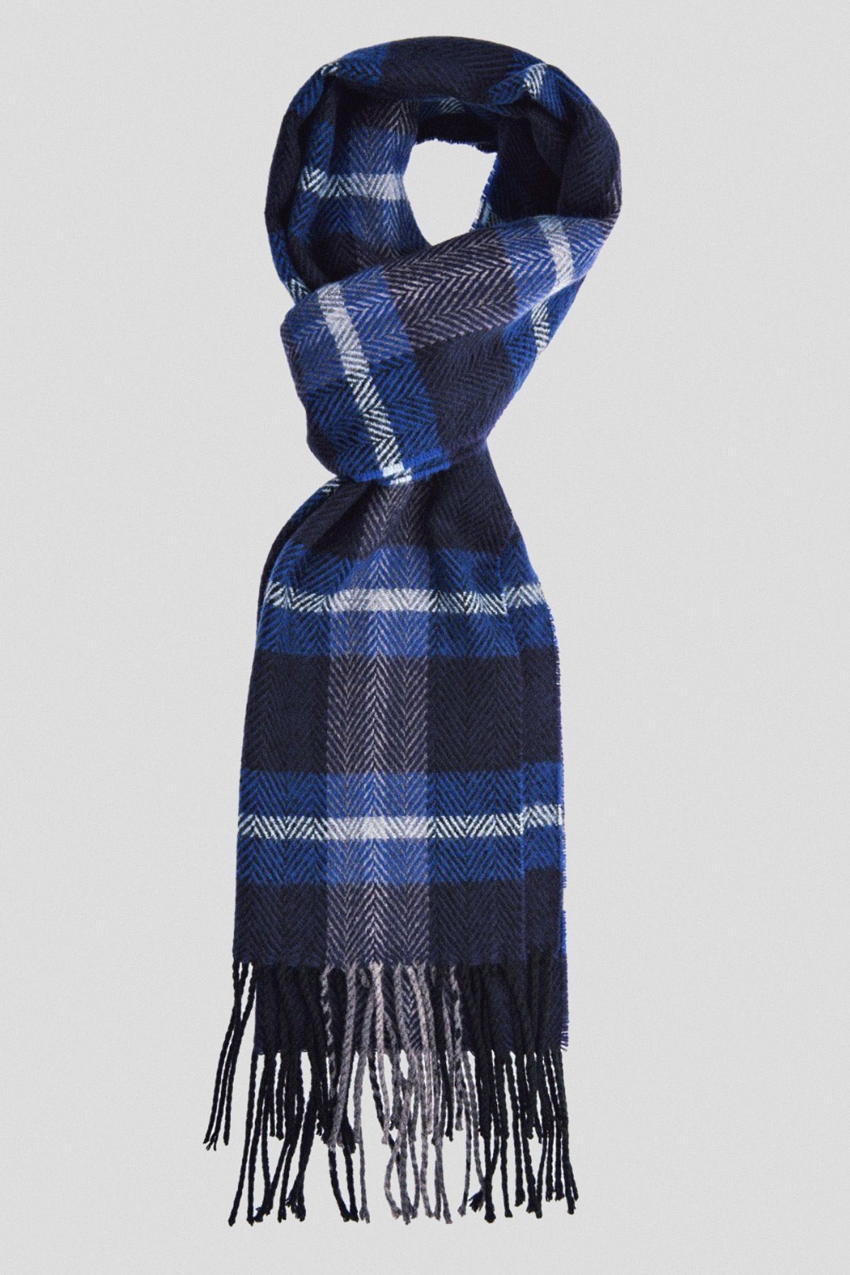 Lancerto Szal Granatowy w Kratę