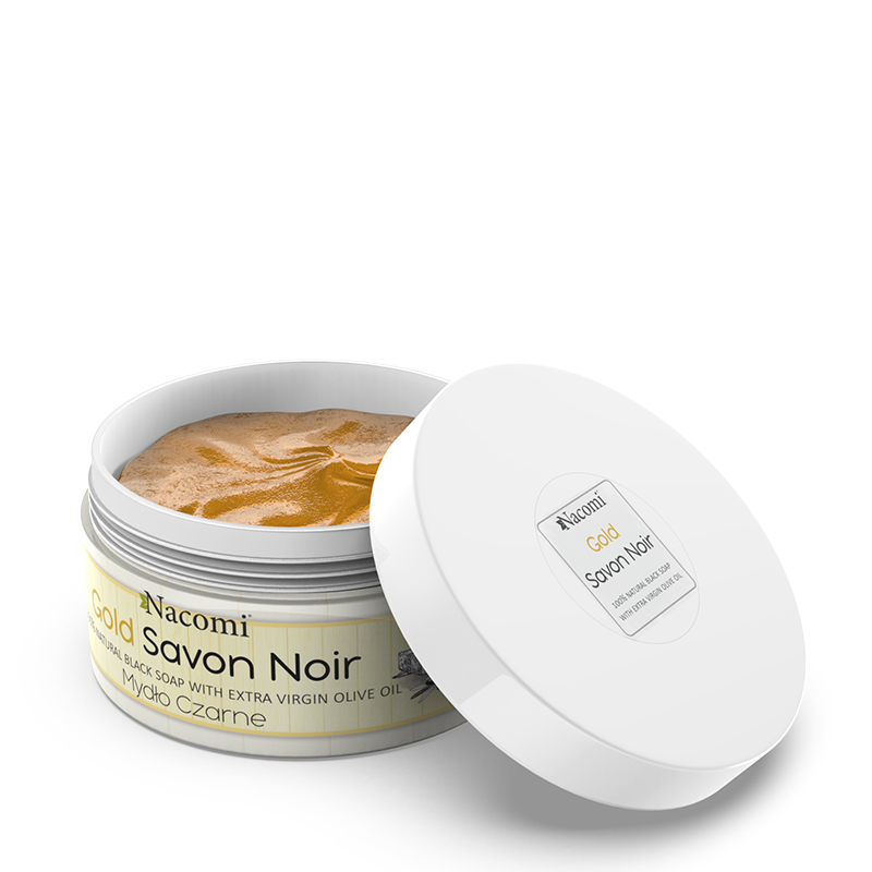 Nacomi, Mydło czarne Gold Savon Noir, 125 g