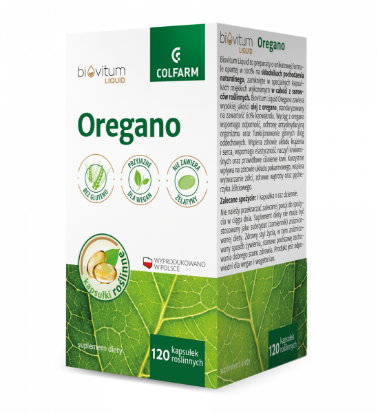 Biovitum Liquid Oregano 120 kapsułek