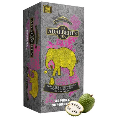 Herbata ADALBERTS Moringa z papają i flaszowcem (25 sztuk)