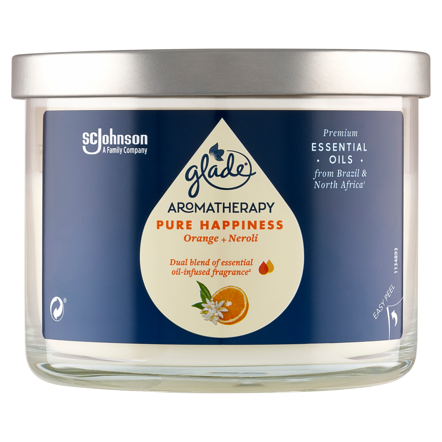 Glade Aromatherapy świeca zapachowa pure happiness, 260 g