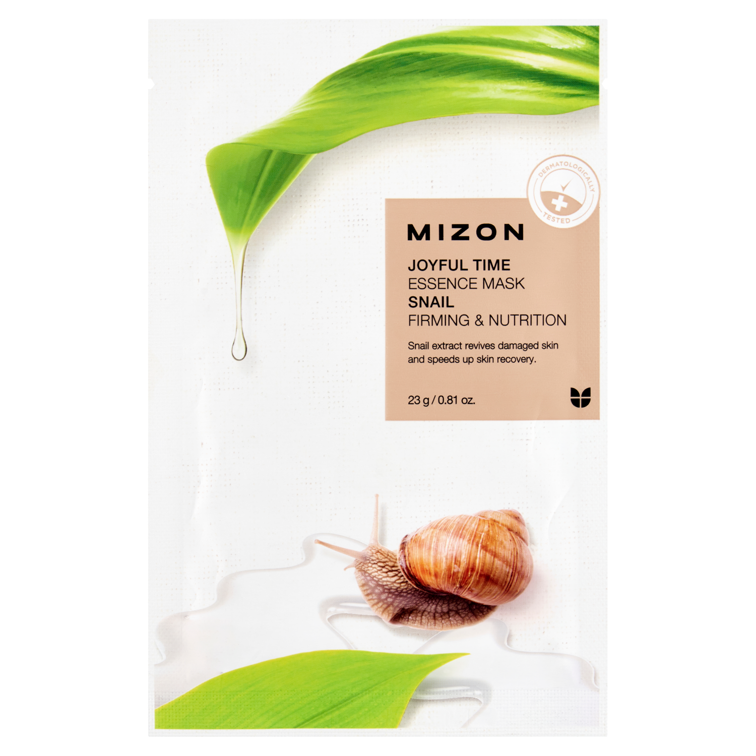 Mizon Joyful Time przeciwzmarszczkowa maska w płacie z filtratem ze śluzu ślimaka, 23 g