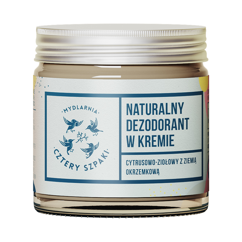Mydlarnia Cztery Szpaki naturalny dezodorant w kremie cytrusowo-ziołowy, 60 ml