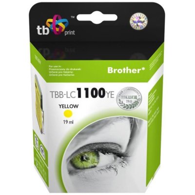 Tusz TB PRINT do Brother LC-1100YE Żółty 19 ml TBB-LC1100YE