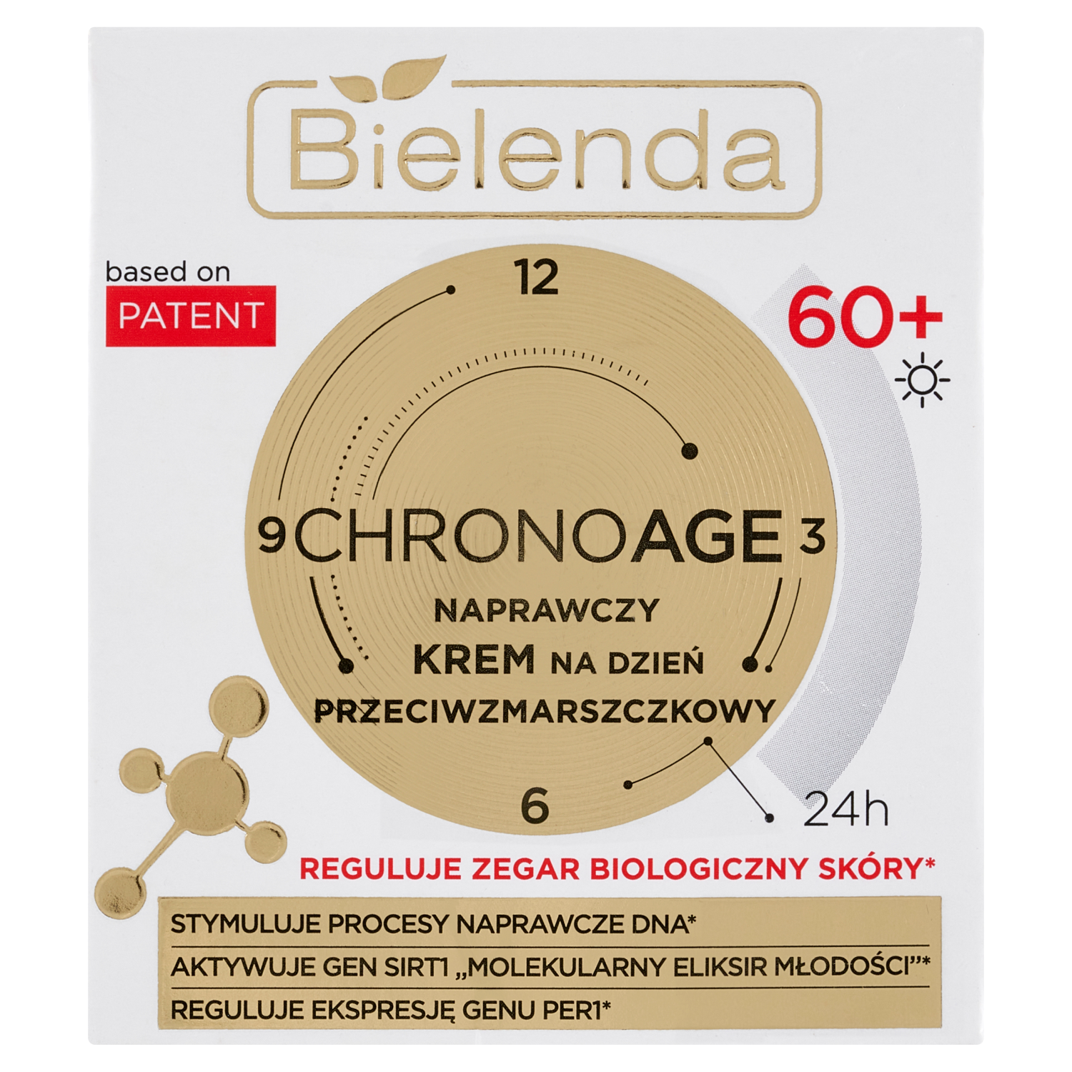 Bielenda Chrono Age naprawczy krem przeciwzmarszczkowy do twarzy 60+ na dzień, 50 ml