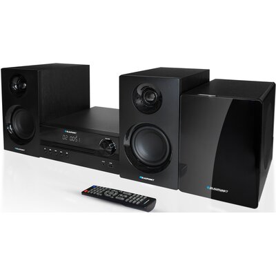 Wieża z Subwooferem BLAUPUNKT MS55SUB Czarna, Odtw.CD, HDMI ARC, Wbudowany Korektor dźwięku, bezprzewodowy SUB