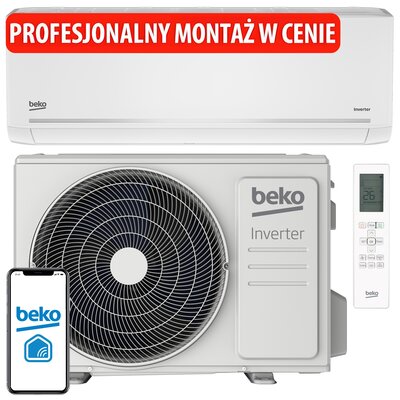 Klimatyzator Split, Pompa ciepła powietrze - powietrze BEKO BEEPGH 120/BEEPGH 121 z usługą montażu