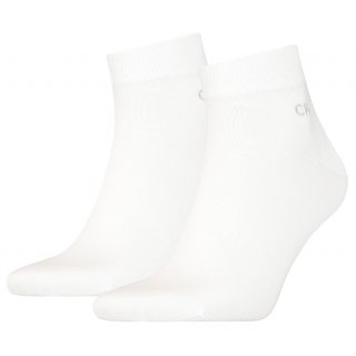 Skarpetki 2 pary Calvin Klein Men Quarter 2P White 701218706 002 039