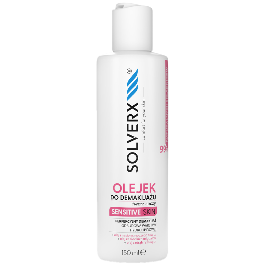 Solverx Sensitive Skin olejek do demakijażu, 150 ml