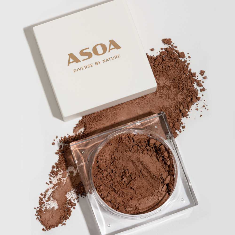 Asoa mineralny bronzer do twarzy golden brown, 6 g