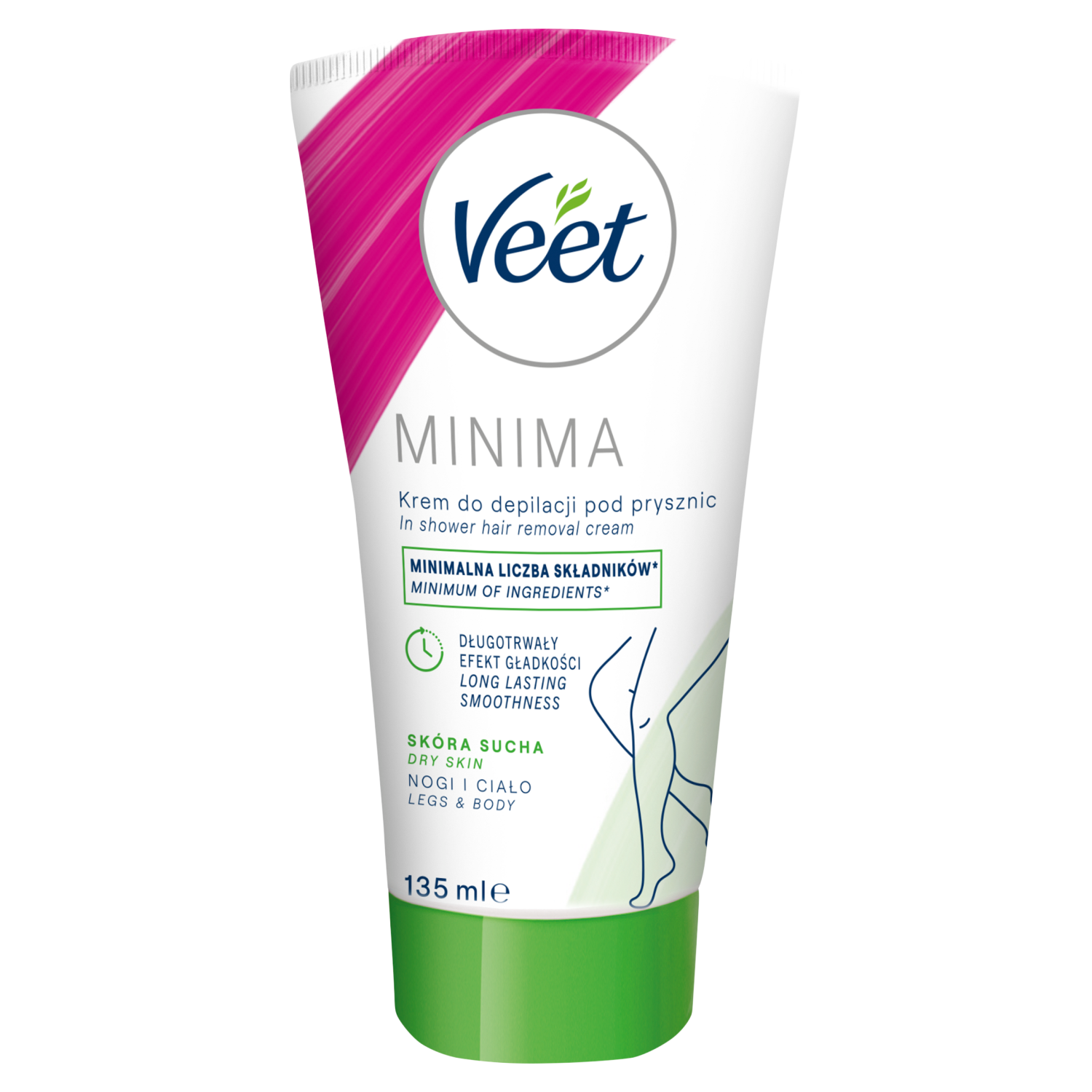 Veet Silky Fresh krem do depilacji skóry suchej pod prysznic, 135 ml