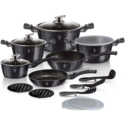 Zestaw garnków BERLINGER HAUS Carbon Pro Edition BH-6887 (18 elementów)