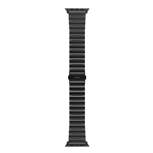 UNIQ Strova Stainless Stell Black - pasek dla Apple Watch 42/44 mm
