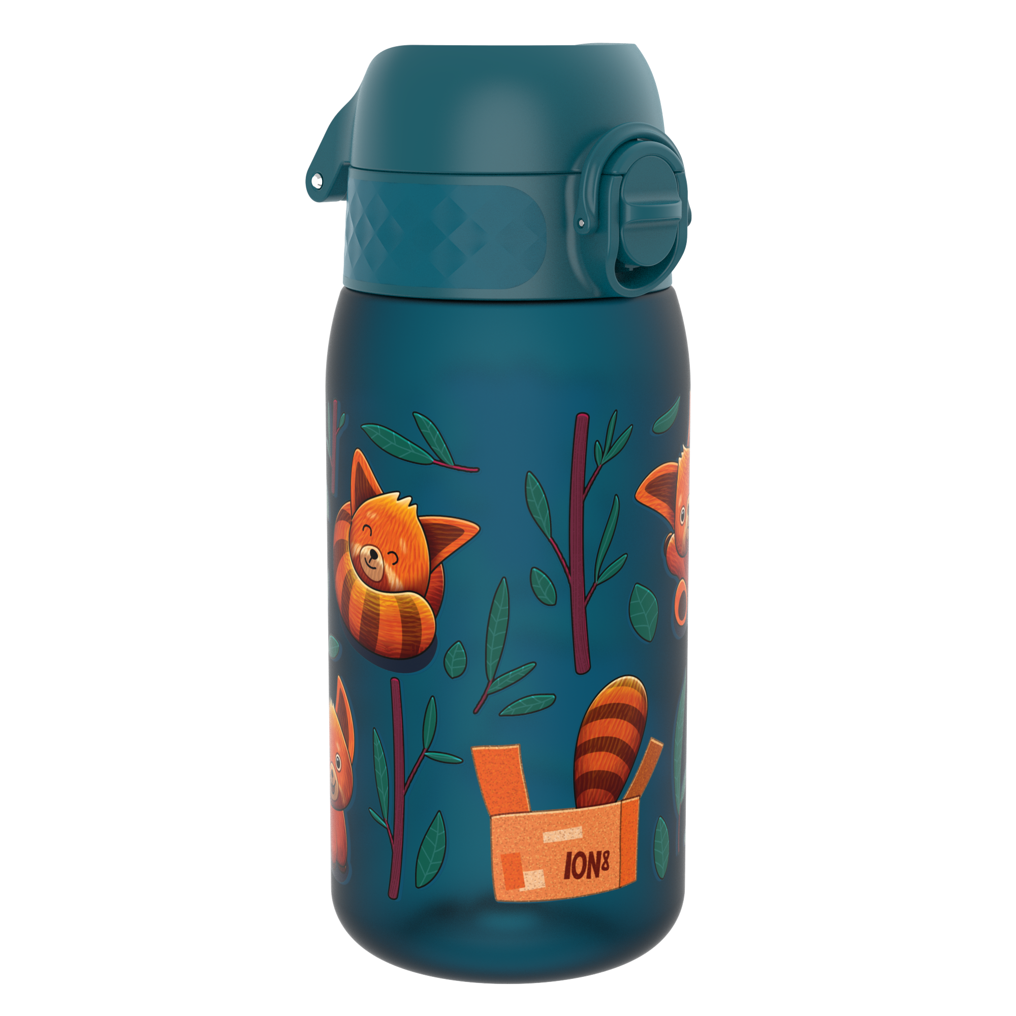 Ion8 bidon z ustnikiem BPA Free Morski Czerwona Panda, poj. 350 ml, 1 szt.