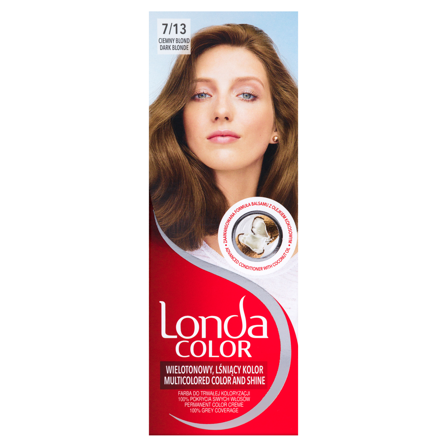 Londa Color kremowa farba do włosów 7/13 ciemny blond, 1 opak.