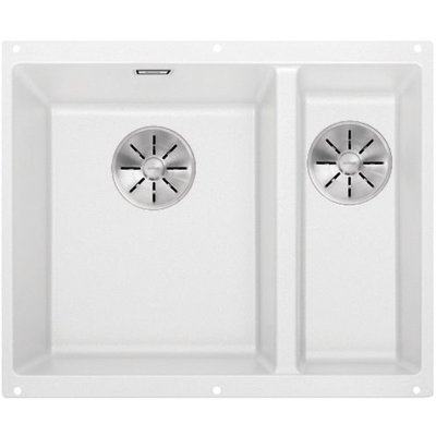 Zlewozmywak półtorakomorowy BLANCO Subline 340/160-U 523552 Biały 46 x 55.5