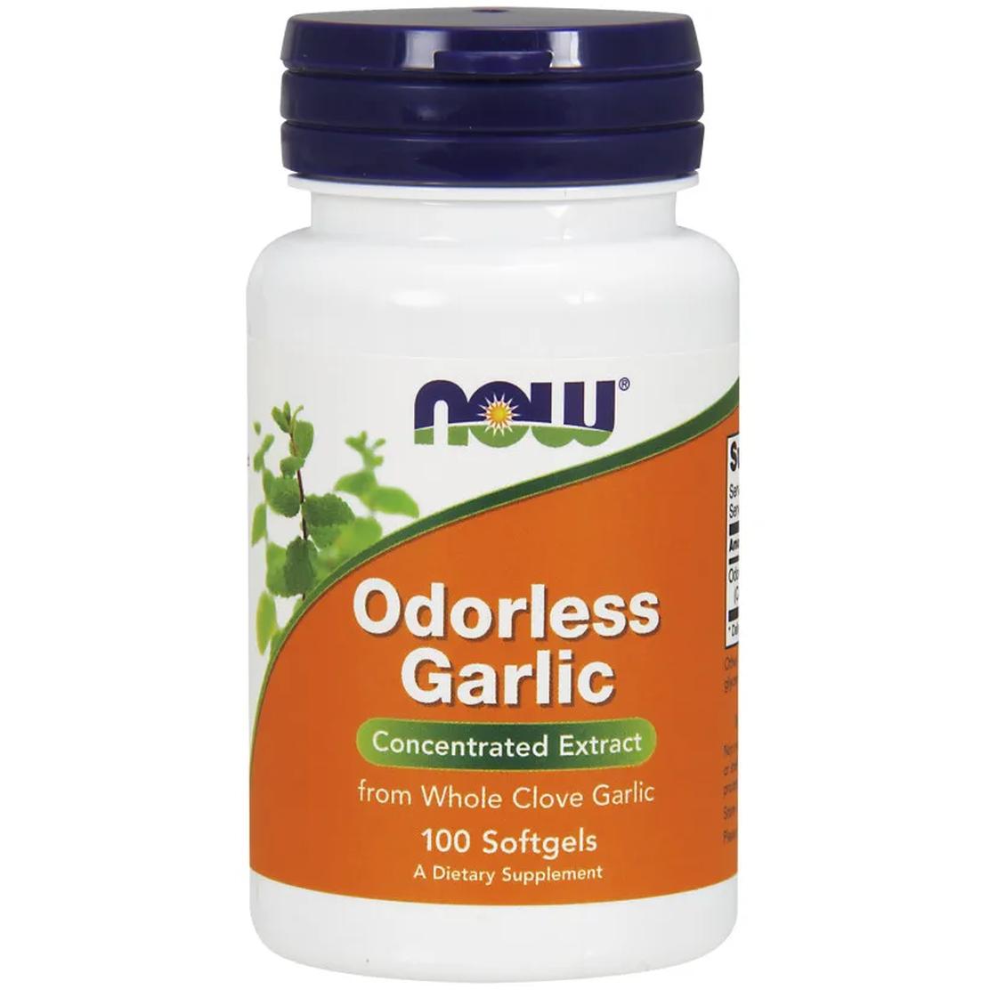 Now Foods Odorless Garlic suplement diety czosnek bezzapachowy, 100 kaps./1 opak.