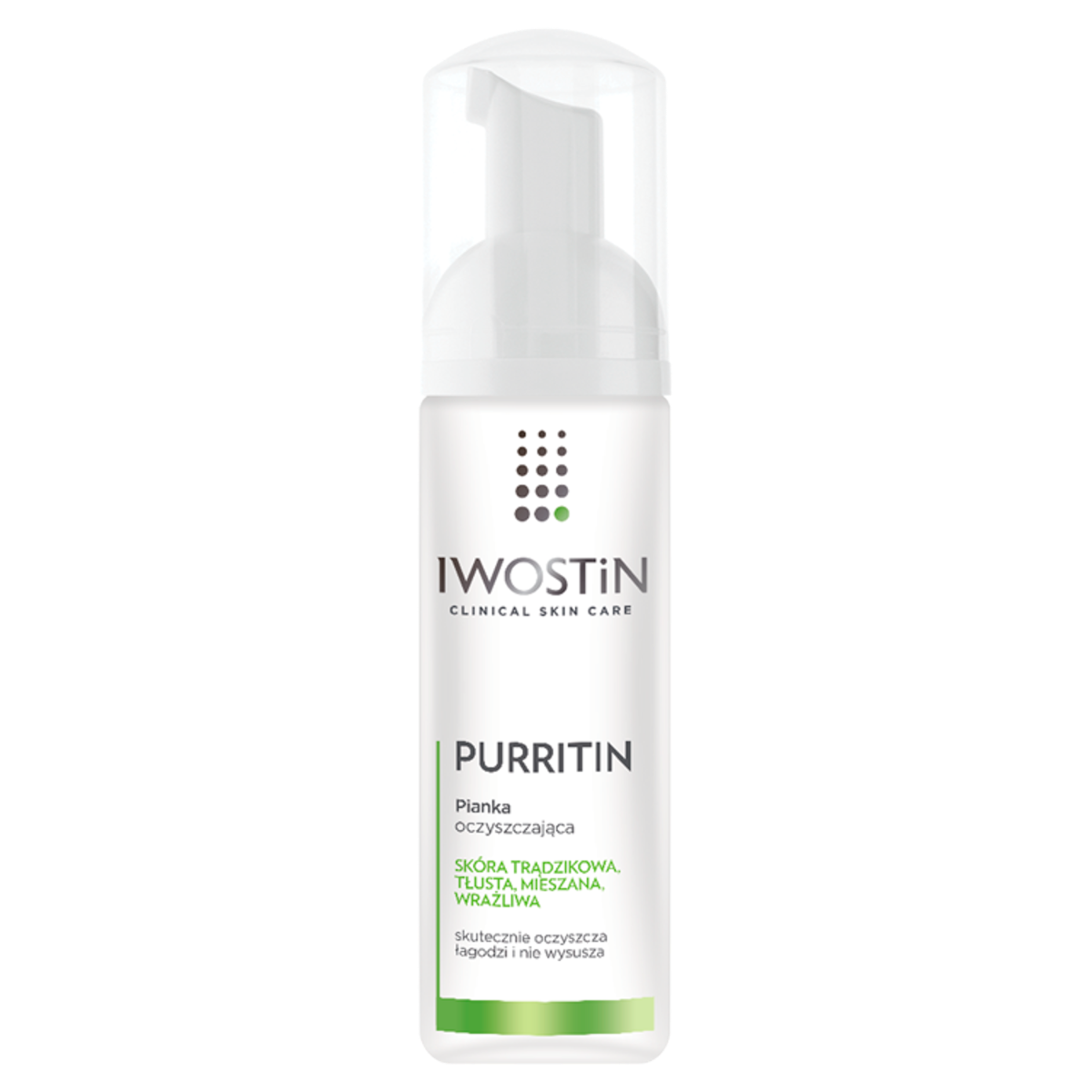 Iwostin Purritin, pianka oczyszczająca, 165 ml