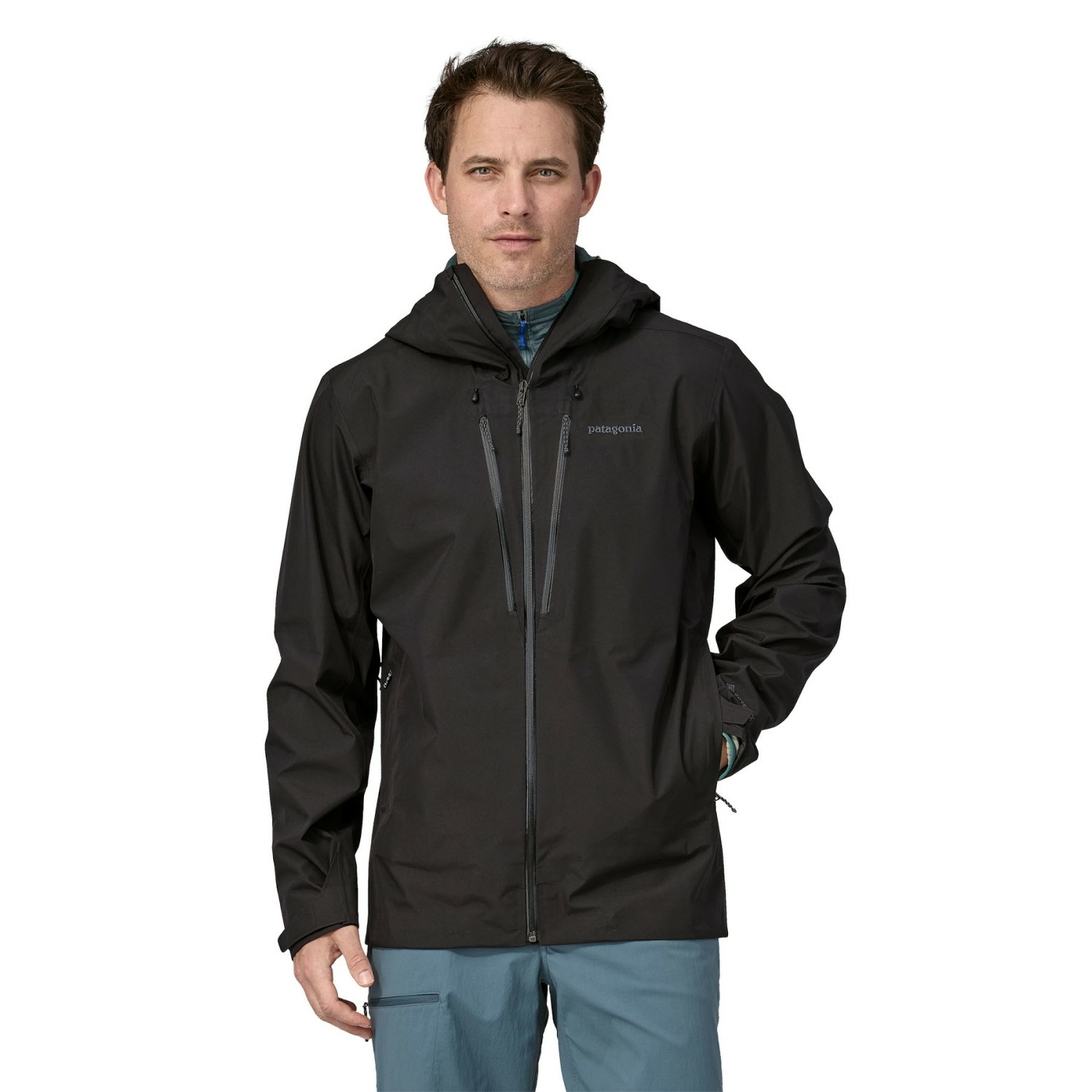 Męska kurtka przeciwdeszczowa Patagonia Triolet GTX black - L