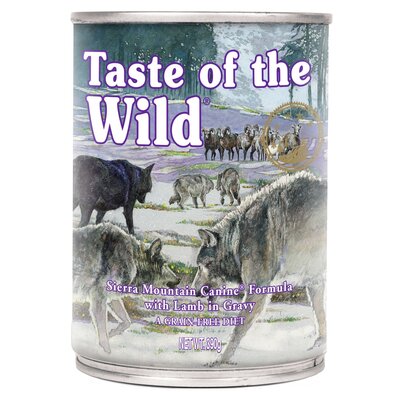 Karma dla psa TASTE OF THE WILD Sierra Mountain Jagnięcina 390 g