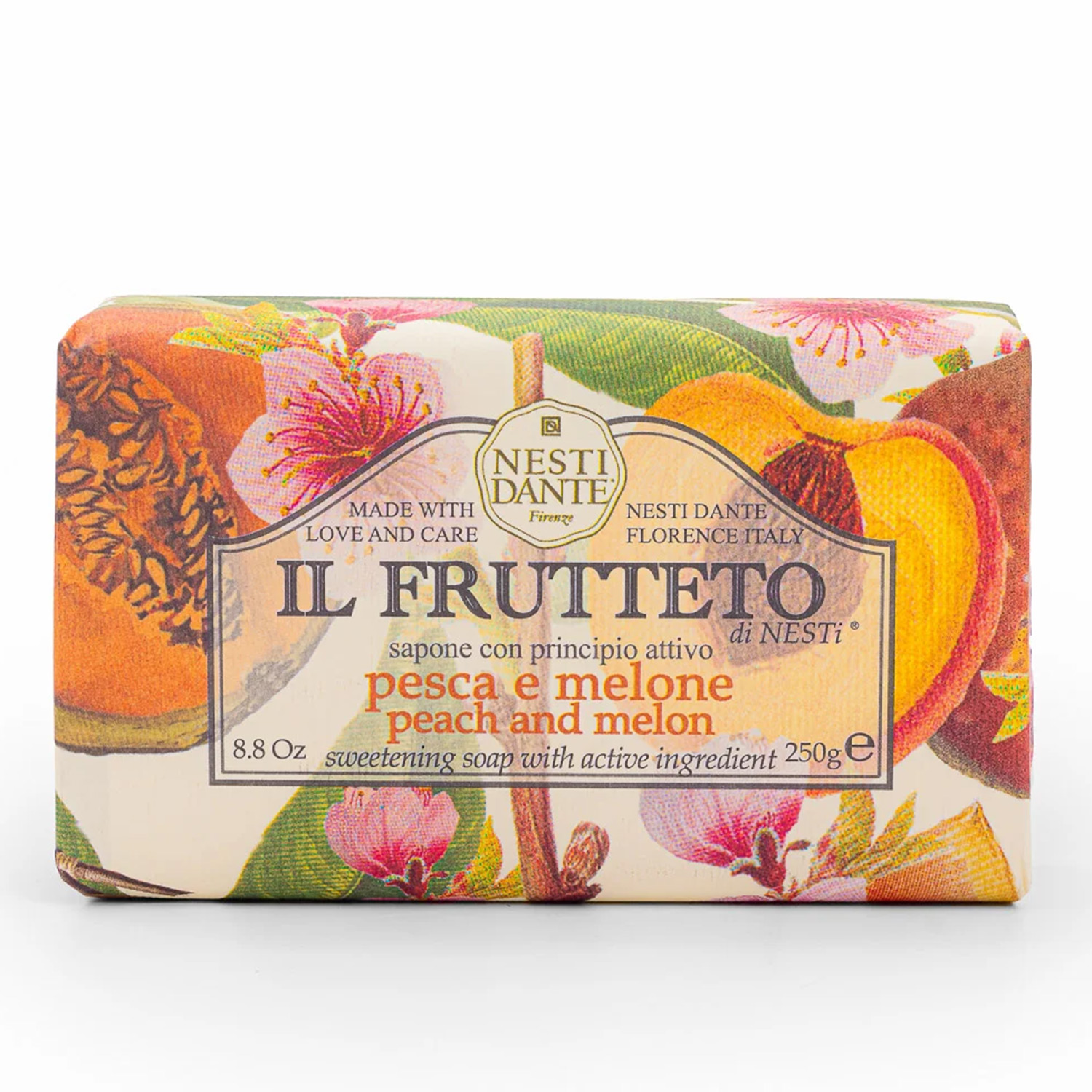 Nesti Dante BRZOSKWINIA I MELON mydło w kostce, 250 g