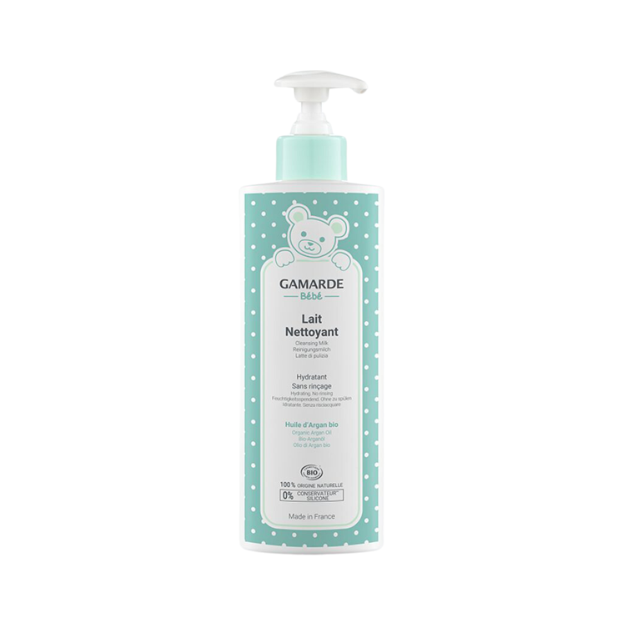 Gamarde Baby mleczko oczyszczające do twarzy, ciała i okolicy pieluszkowej, 400 ml