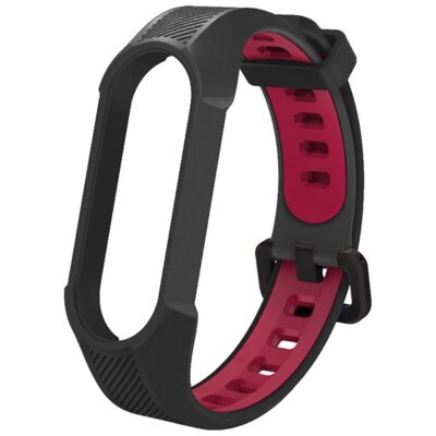 Pasek TECH-PROTECT do Xiaomi Mi Smart Band 5/6/6 NFC Czarno-czerwony